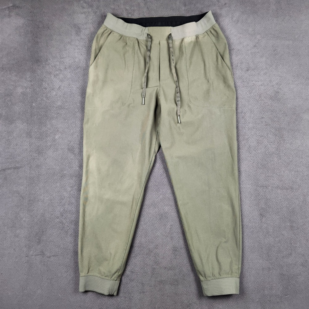 Lululemon ABC Jogger Mens Large Army Green Warpstreme Performance Pant  LM5AMZS